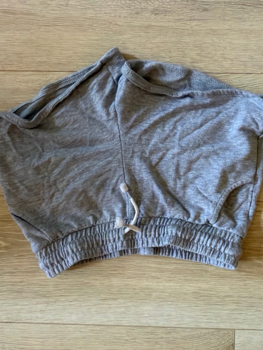 Cat & Jack Heather Gray Terry Shorts with Orange Logo